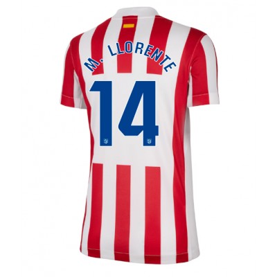 Ženski Nogometni dresi Atletico Madrid Marcos Llorente #14 Domači 2025-26 Kratek Rokav Ženski Nogometni dresi Atletico Madrid Marcos Llorente #14 Domači 2025-26 Kratek Rokav
